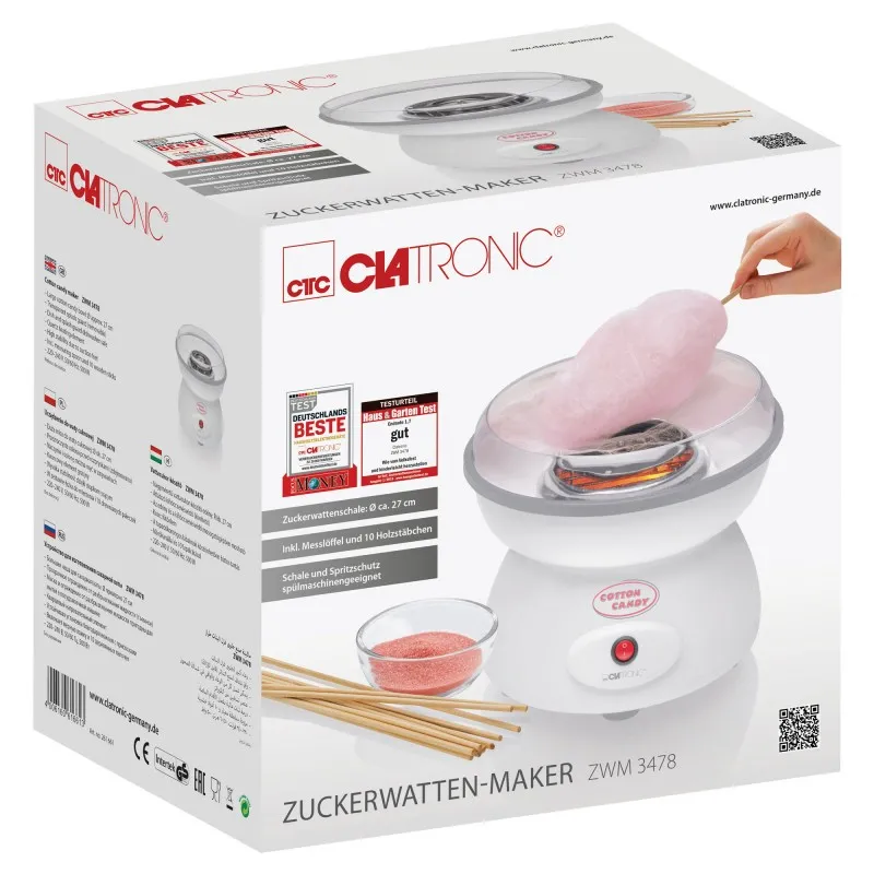 Апарат для приготування цукрової вати Clatronic ZWM 3478